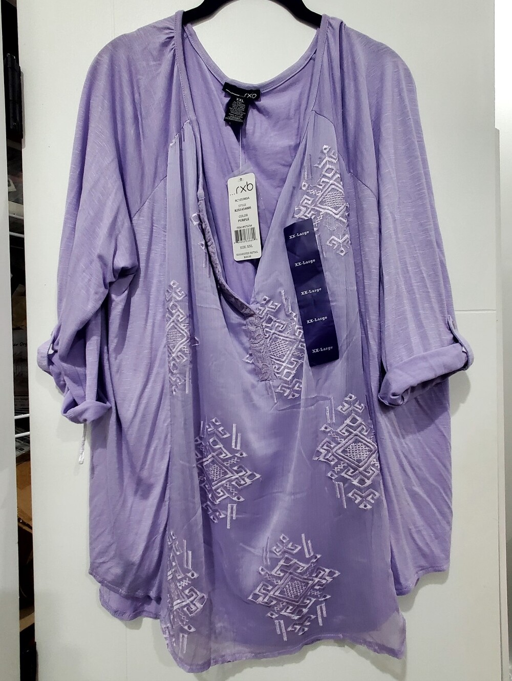Women's Lavender Purple RXB Tunic